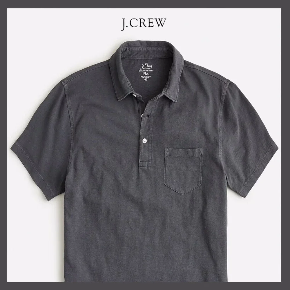 J.Crew Classic Polo Shirt Cotton Pocket Large‎